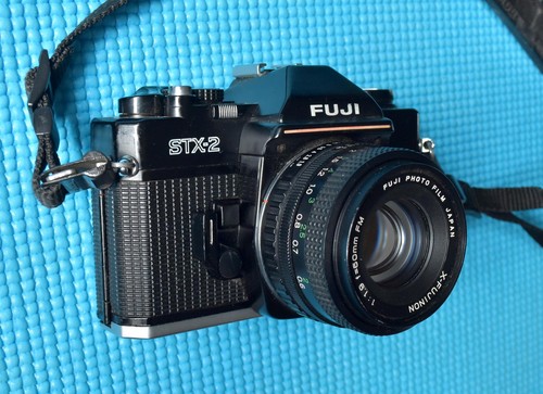 Fuji stx 35mm - slr,, obiettivo